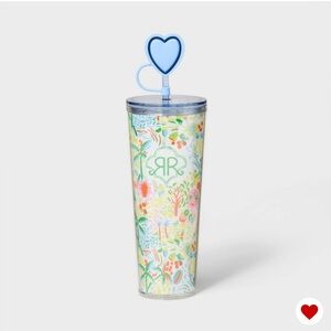 Roller Rabbit x Target Floral Travel Tumbler in Pastel Blue and Multicolor